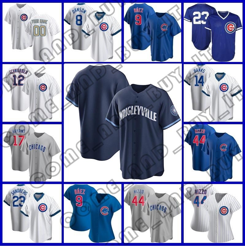 

Men 9 Javier Baez Custom 44 Anthony Rizzo 23 Ryne Sandberg 17 Kris Bryant 12 Kyle Schwarber Baseball Jersey 8 Andre Dawson Ernie Banks Jason Adam Arrieta, Custom men -xiaoxiong