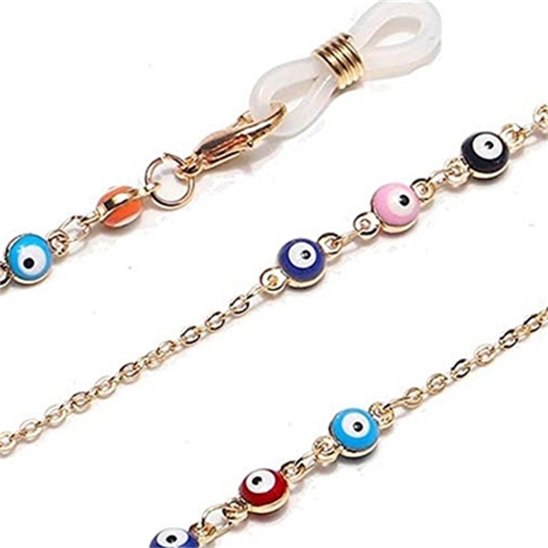 

LongKeeper Crystal Beads Glasses Chain for Women Fashion Lanyard Gold Metal Sunglassses Chains Strap Mask Cord Eyeglass Holder1 816 Q2, Silver