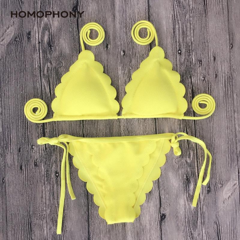

Women's Swimwear Homophony Bikini Women Bohemia Bikinis Sexy Biquini Swim Suit Swimsuit Female Beachwear Swimming 2021, K01470-6