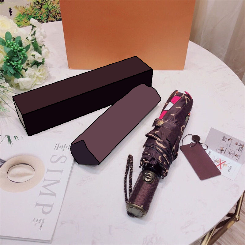 

Luxury Fashion Folding Mini Pocket Umbrella Parasol Anti UV Waterproof Portable Travel Rain Umbrellas with boxes