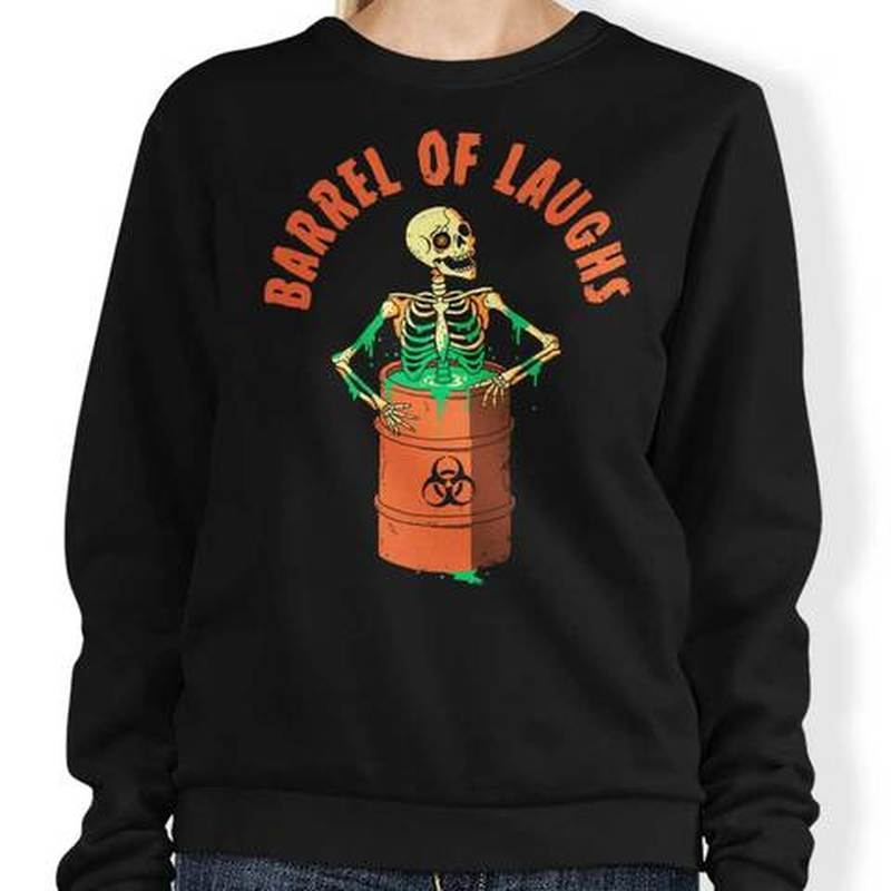 

Skull grunge pattern men's hoodless sweater 3D printing visual impact top punk gothic round neck high-quality hoodless sweater, Black