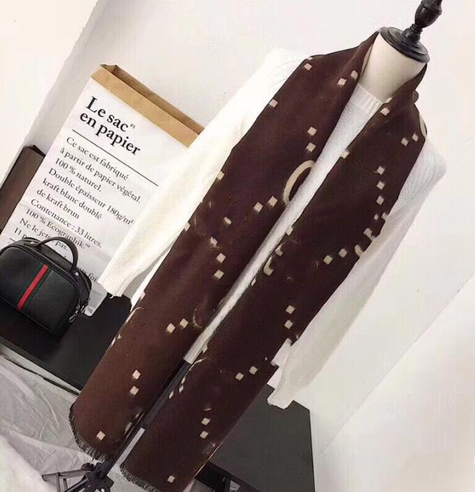 

2022 Classic fashion scarf new autumn and winter warmth cashmere ladies mid-length shawl Ak45 180*70CM, Blue;gray