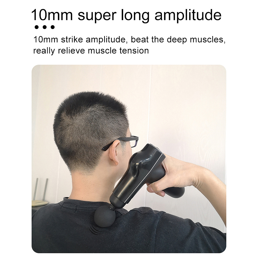 

Massage Gun 3-Level Variable Frequency Vibration Muscle Massager for Pain Relief Portable Quiet Handheld Electric Body MassagerScouts