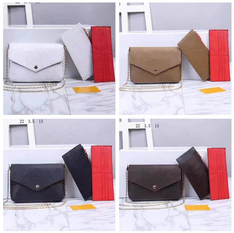 

3 pcs/set favorite multi accessories women Crossbody Purse Messenger bags Handbags designers shoulder lady Leather 82