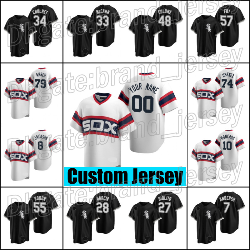 

Custom Chicago White Sox Mlb 1 Nick Madrigal 12 Adam Eaton Adam Engel Andrew Vaughn Jerseys 74 Eloy Jimenez 24 Yasmani Grandal Jersey 65xcvb, Man jersey (bw)