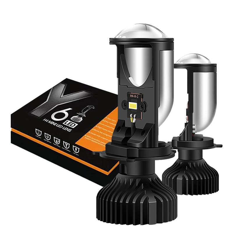 

Car Headlights Style LED Headlight Lens H4 Small Fish Eye Y6 Mini Projector