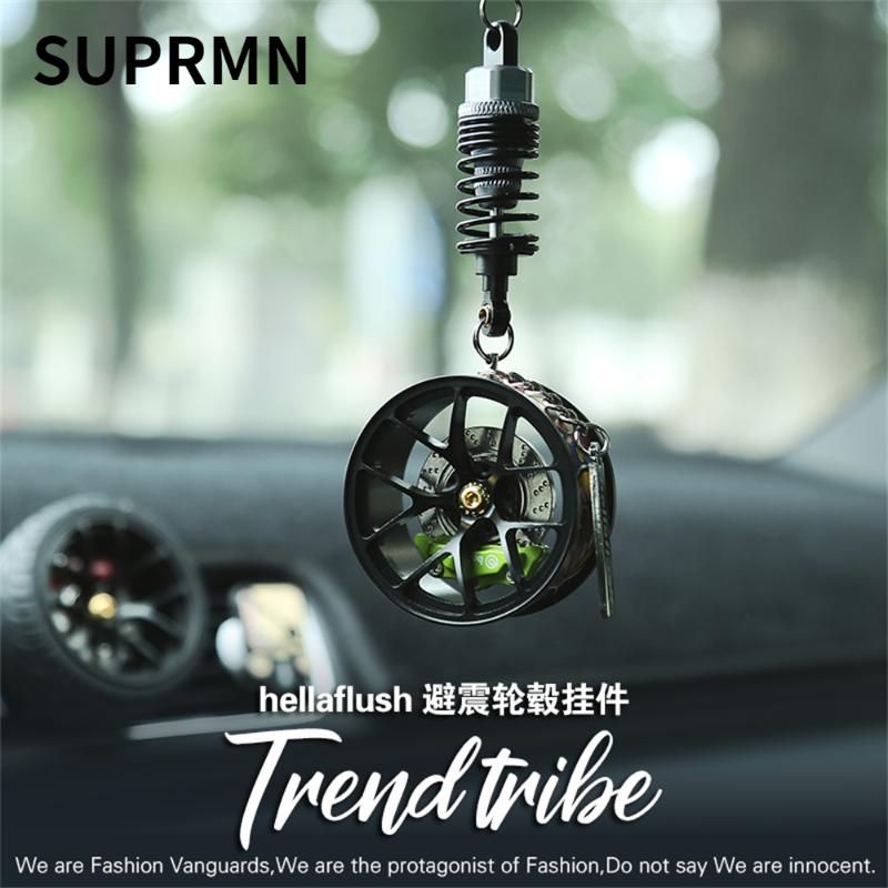 

Creative BBS Wheel Brake Absorber Rearview Mirror Pendant TE37 Modified Car High-end Hellaflush Interior Decorations