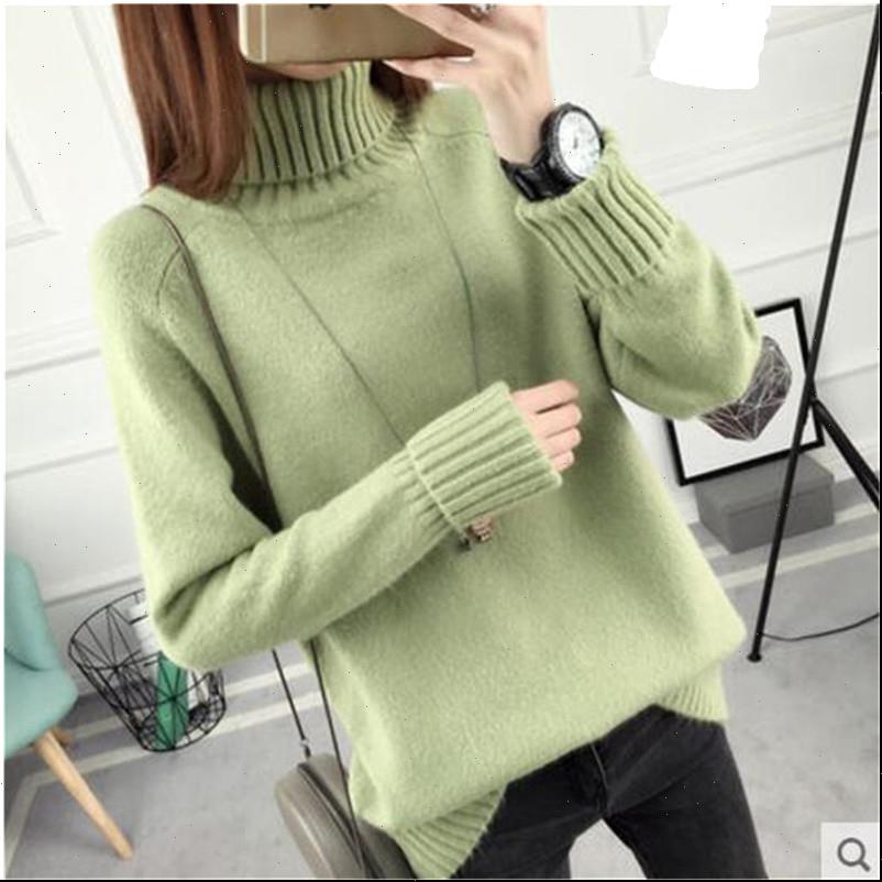

korean fashion knitting turtleneck thick womens sweaters winter warm stretch autumn style 3962, White;black