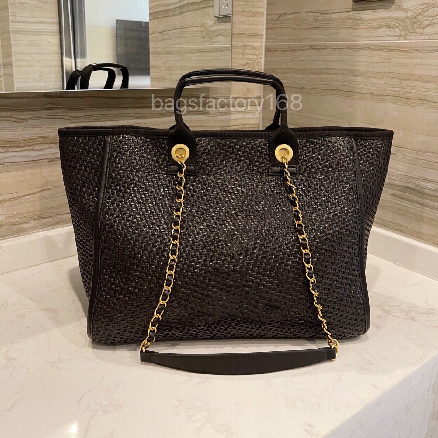 

Solid Color Stereogram Print Canvas Beach Bag Leather Handle Mosaic Mommy Bags Large Capacity Shopping Handbag Backpack Practical Lightweight Travel Package, 111111111