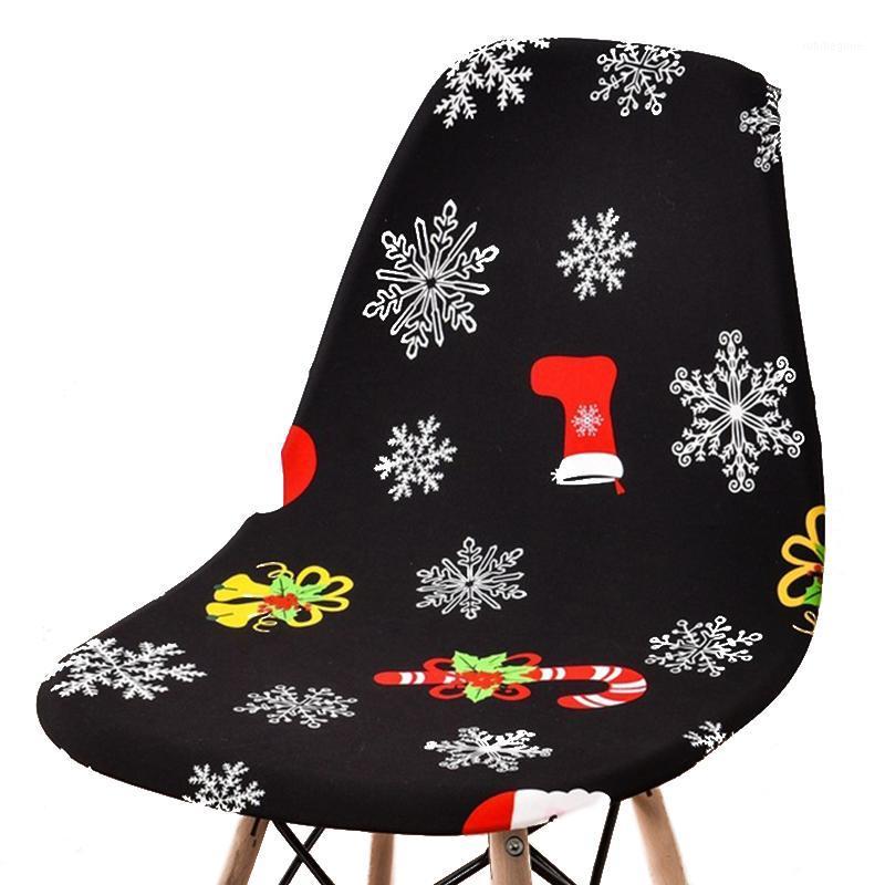 

Chair Covers Elastic Cover Christmas Printed Green/Red/Blue Shell Household Items