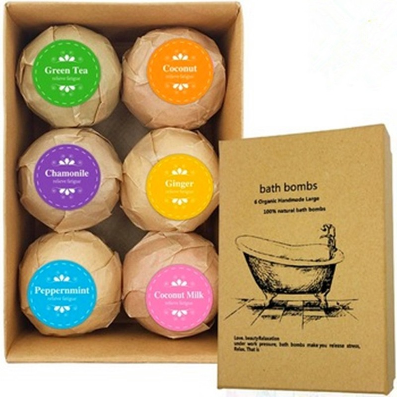 

60g*6pcs romantic fragrance bath explosive bath salt explosive salt ball