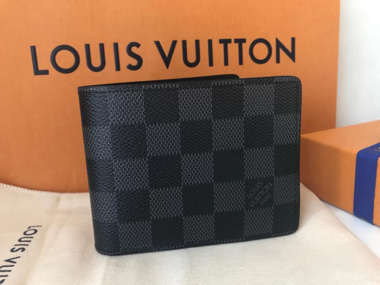 

lv louis 8 vitton 2021 Paris plaid style mens wallet men purse special canvas multiple short small bifold wallets with box, Red;black