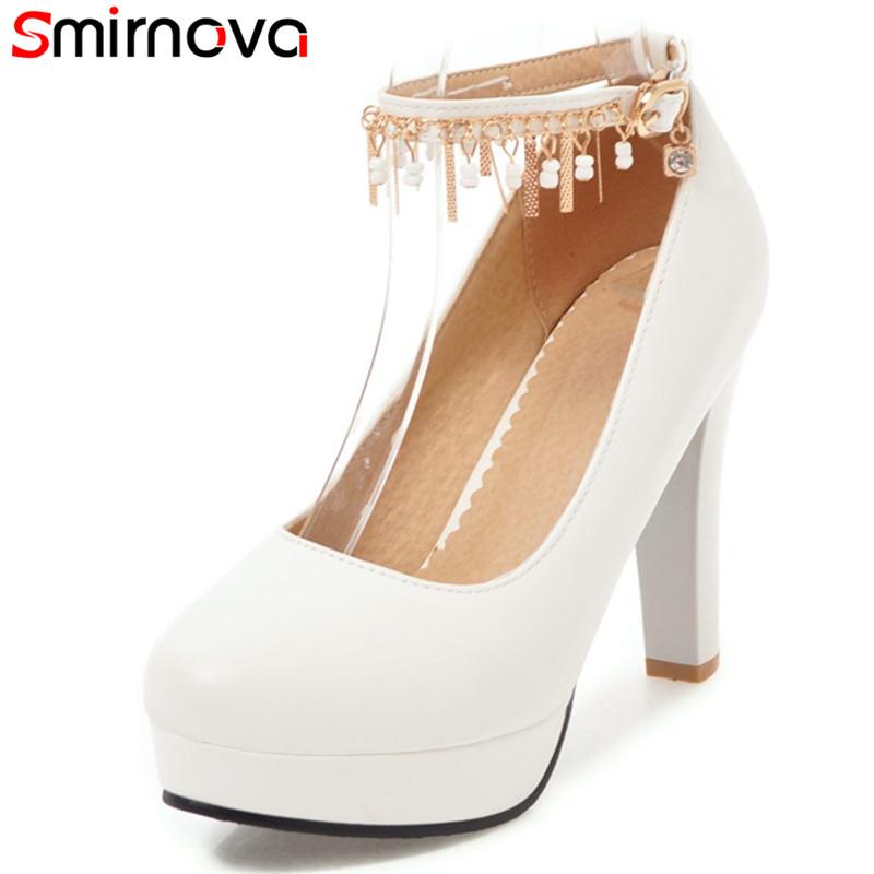 

Smirnova 2021 Fashion Spring Autumn Women Pumps Wedding Party Shoes High Heels Sweet Elegant Classic Woman Dress, Black