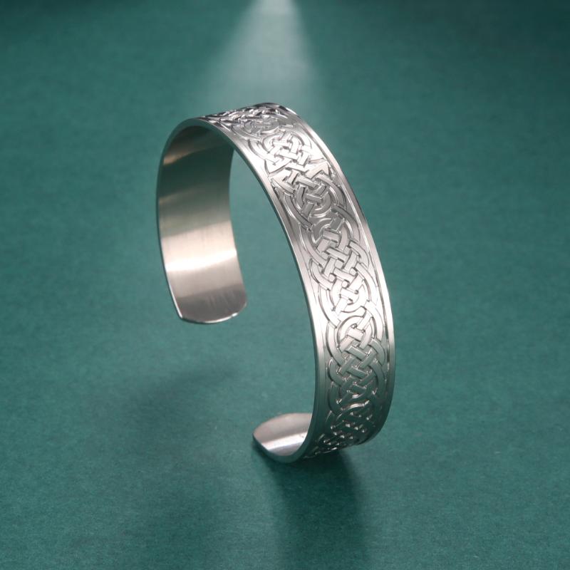 

Bangle My Shape Viking Celtics Knot Cuff Bangles For Women Men Magnetic Health Care Stainless Steel Bracelet Vintage Jewelry Tailsman