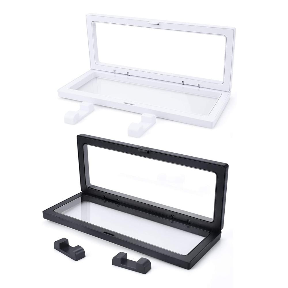 

3Pcs 3D Foating Dispay Case Storage Box Hoder for Medaio Chaenge Coin Chip Specimen Jewery Dispay Frame Stands