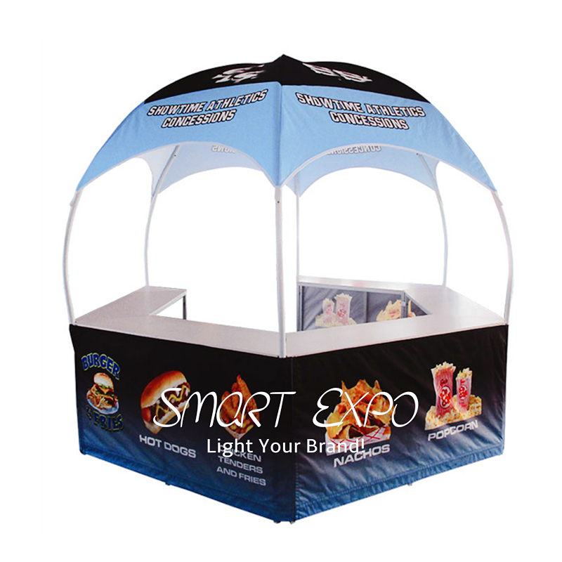 3x3m Booth Tent Kiosk High-Definition Photo Advertising Display with Custom Full Color Printing Graphics-image-711830969