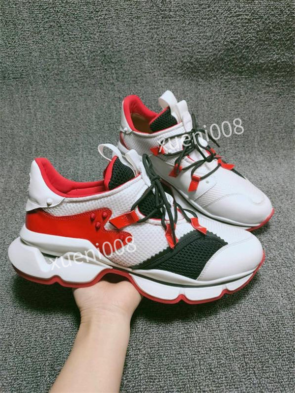 

Shoes Studded Spikes Fashion 35-47 Red Suede Leather Mens Womens Flat Bottoms Party Lovers bzb200201, Choose the color