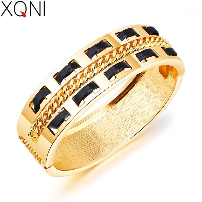 

Occident Style Temperament Wide Version Of Women Minimalist Bangle Gold Color Wild Accessories For Birthday Gift