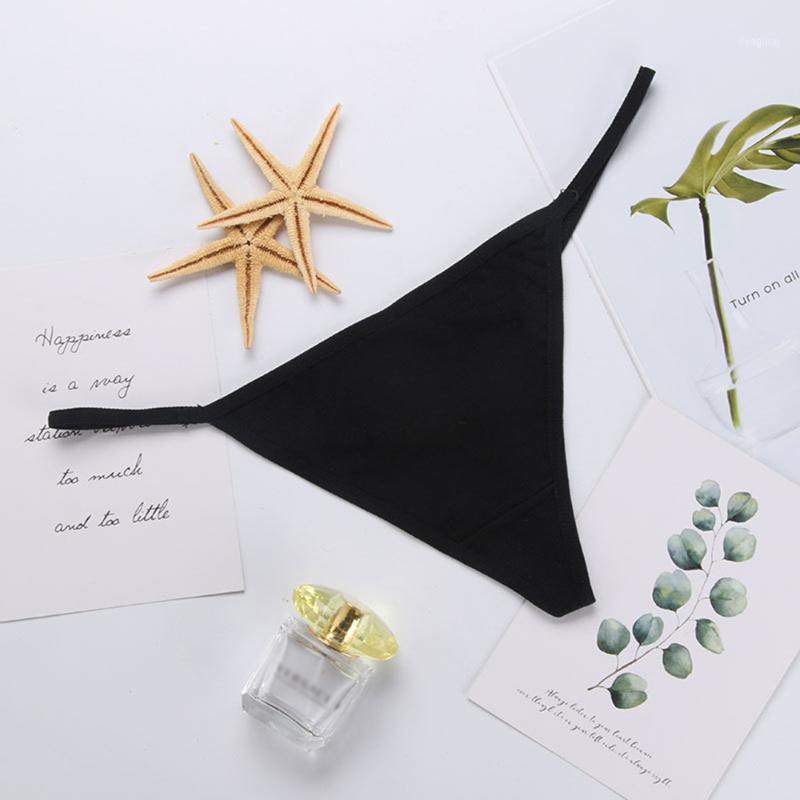 

Summer Style European And American Sexy Ladies Cotton Thong Comfortable Briefs T Pants1, Black