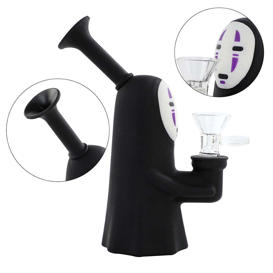 

Silicone Bongs Hookah Bong Waxmaid 6.2 Inch Mini Unbrekable Dab Rig Smoking Glass Water Pipe dry vape novelty