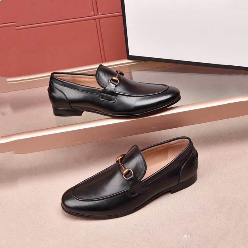 

3british minimalist boots high male laceup bullock cowhide metal buckle mocassin shoes leather red leather men women trample luxury lazy bee button decoration, Black