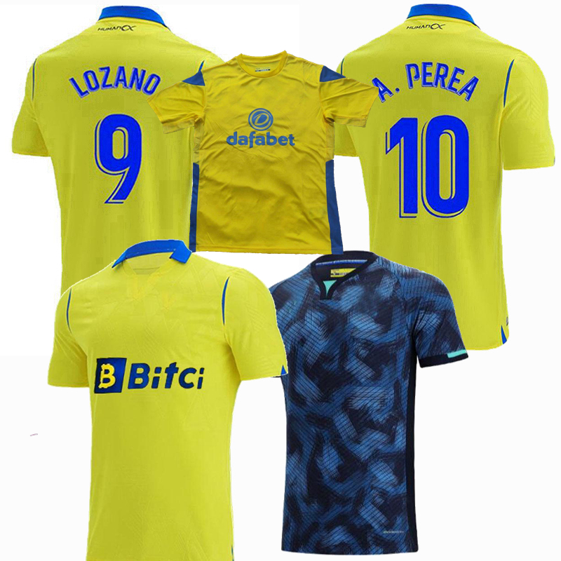 

Cadiz 2021 2022 Soccer Jerseys CF home away A.Negredo A.PEREA 21 22 football shirt, Yellow training