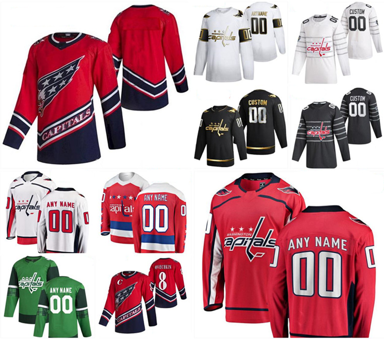 

Washington Capitals 8 Alex Ovechkin Hockey Jerseys 77 T.J. Oshie 13 Jakub Vrana 19 Nicklas Backstrom 20 Lars Eller 26 Nic Dowd Custom Stitched Men Women Youth Jersey, Colour 6