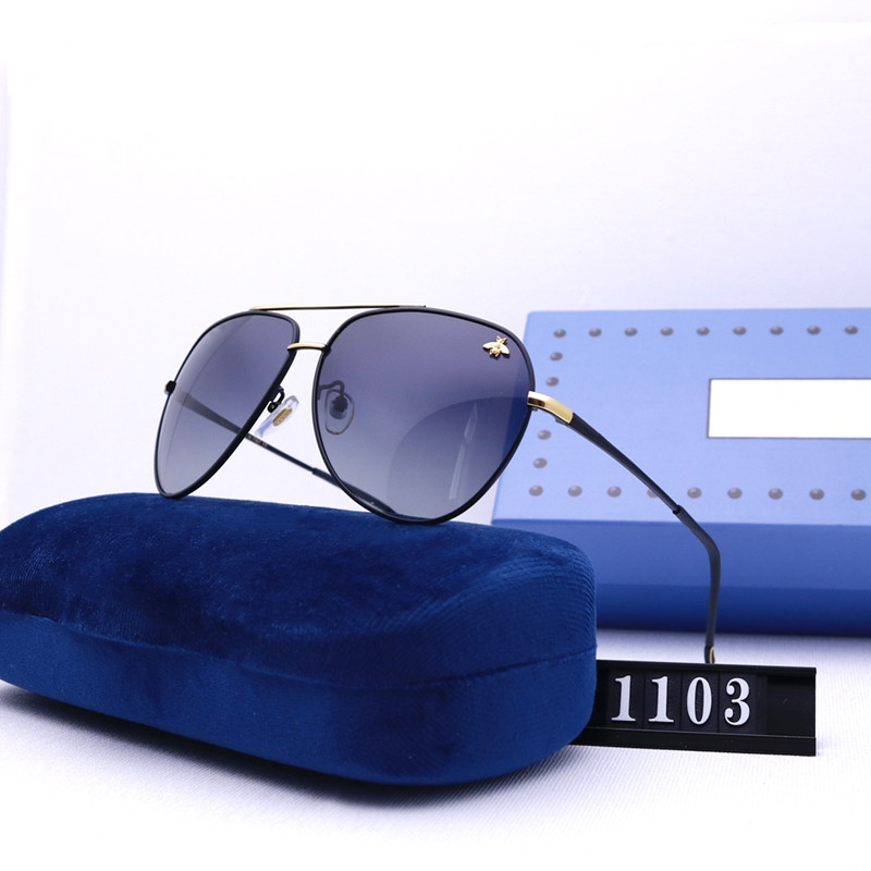 

Classic luxury aviator sunglasses mens womens relaxing driving outdoor sport designer pilot sun glasses with high quality HD polarized lenses wholesale 1103