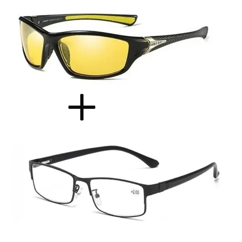 

Sunglasses 2Pcs!!! Anti Blu Light Men Women Reading Glasses With Case Rimless Frameless Foldable And Sports Red Mirror Outdoor