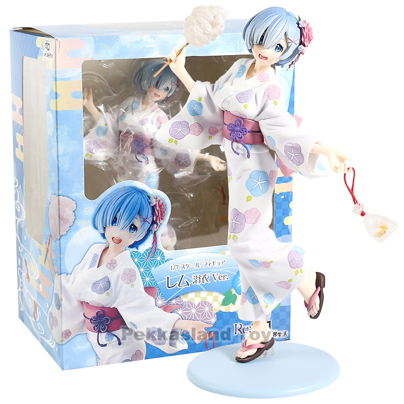 

Re:Life in a different world from zero Rem Yukata Ver. PVC Figure Collectible Model Toy X0503