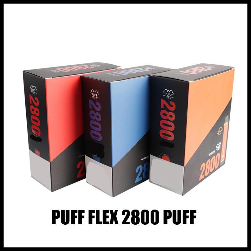 

original puff flex Electronic Cigarettes starter Kits 2800 Puffs Disposable Vape Pen 1500mAh Battery 10ML Pre-Filled 13Colors Original vapors wholesale air bar max