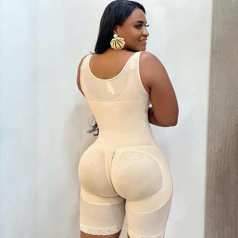 

Women' Shapers Post Liposuction Reductora Front Closure Hook-Eye Double High Compression Waist Trainer For Charming Curves, Beige