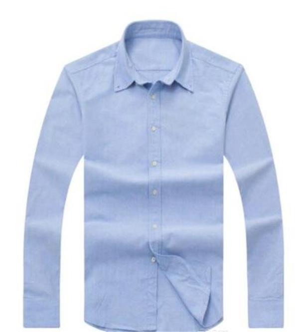 

mens Shirts Top small horse quality Embroidery blouse Shirts Long Sleeve Solid Color Slim Fit Casual Business clothing Long-sleeved shirt, Yellow