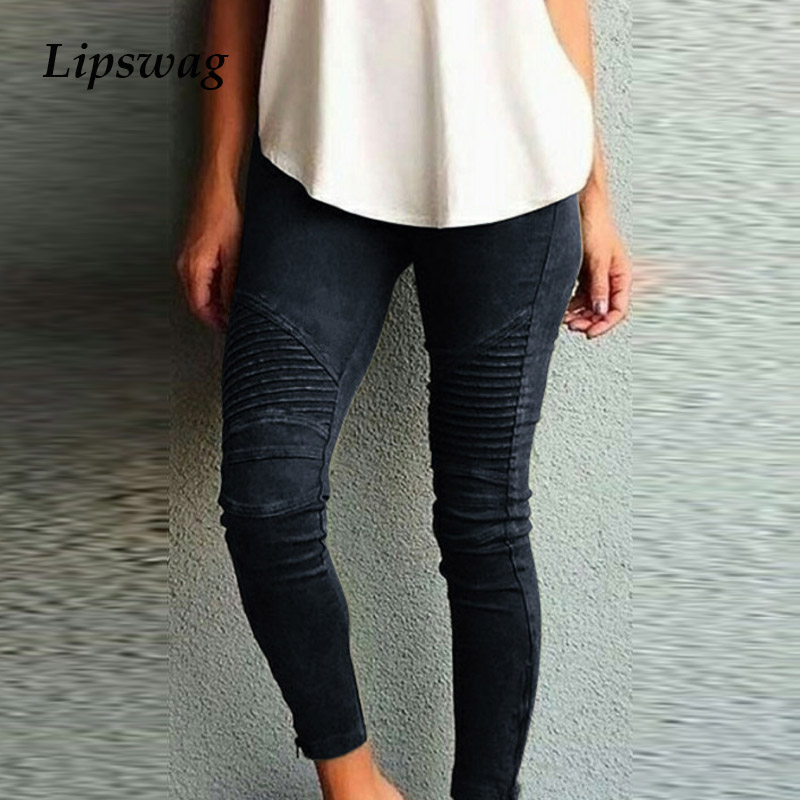 

Casual High Waist Solid Sports Trousers Women Draped Zipper Pencil Pants Elegant Push Up Plus Size Stretchy Pants Streetwear 5XL, Black