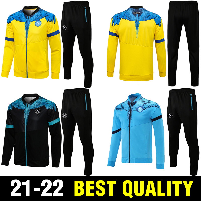 

21 22 Napoli soccer Training suit Jacket men 2021 2022 Naples football tracksuit INSIGNE H.LOZANO MERTENS jogging chandal veste suits
