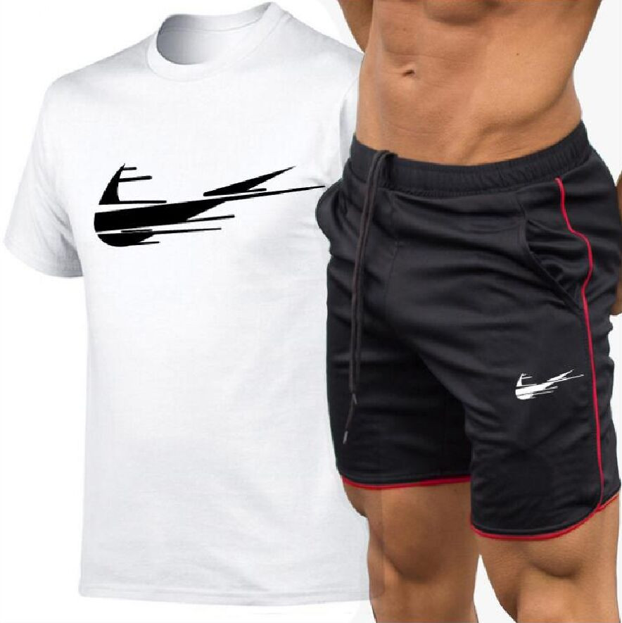 

2021 Men's Sport Suits Quick Dry Running sets Clothes Sports Tracksuits Joggers Training Gym Fitness Set Plus Size S-2XL, Gray