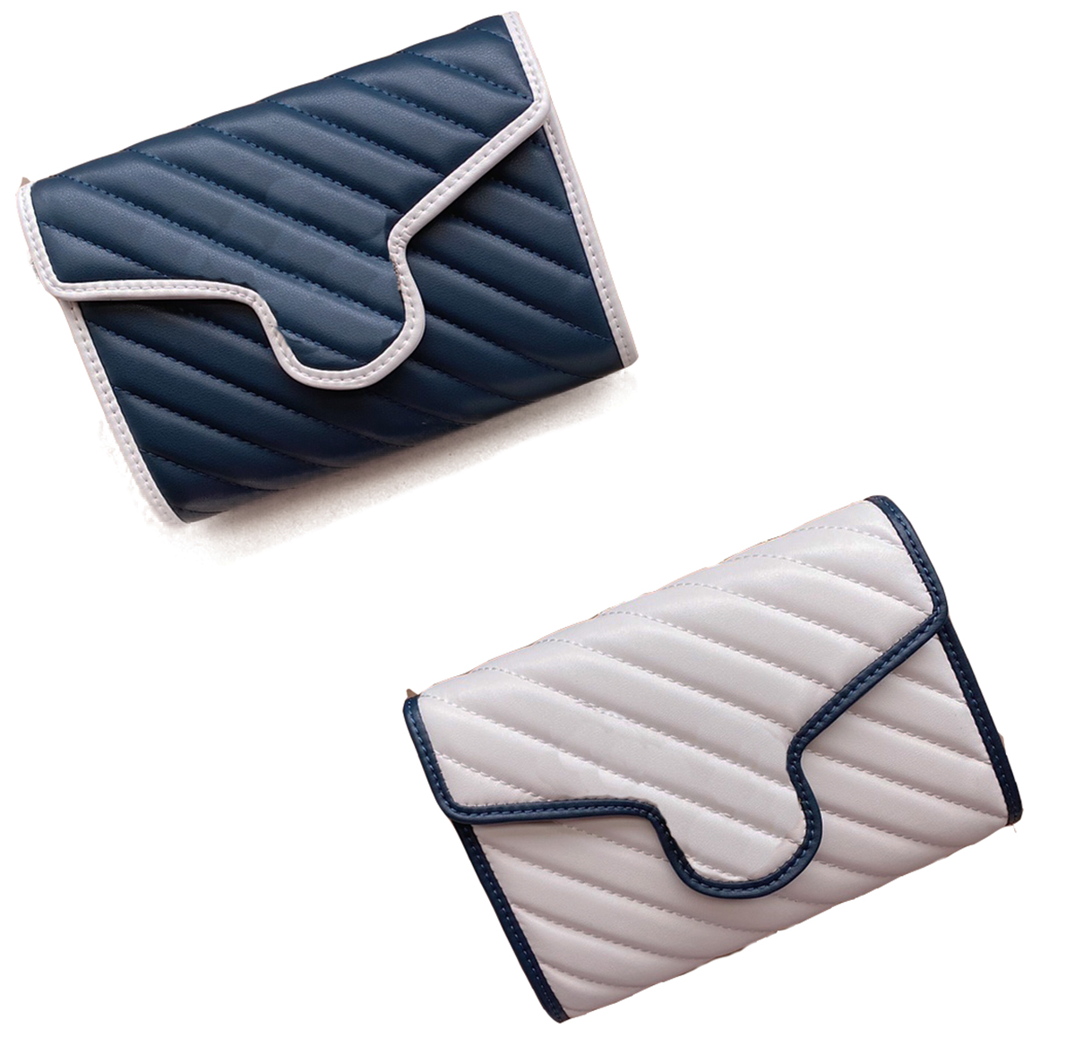 

Removable shoulder strap Holders Wallet Genuine Leather Credit Card Case White buckle Coin Purse Pouch zipper quilted soft Mini Wallets, Customize