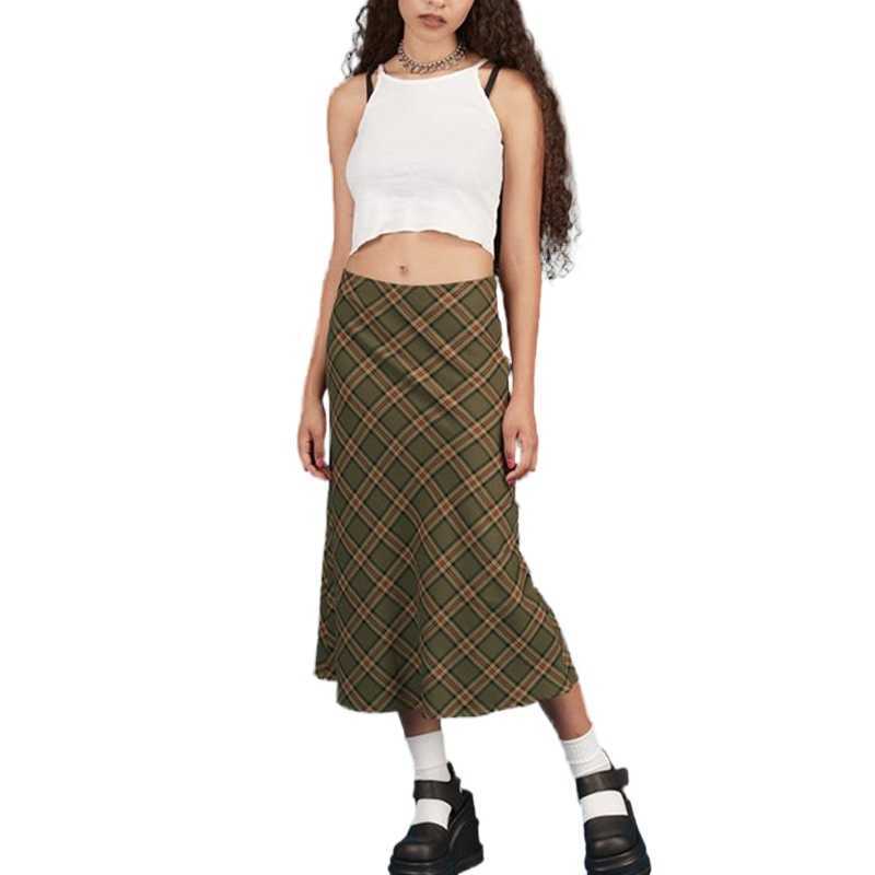 

Women's wear, long skirt, long skirt, fashion, retro, Y2K, summer pants faldas mujer moda y2k skirt 210602, As seen