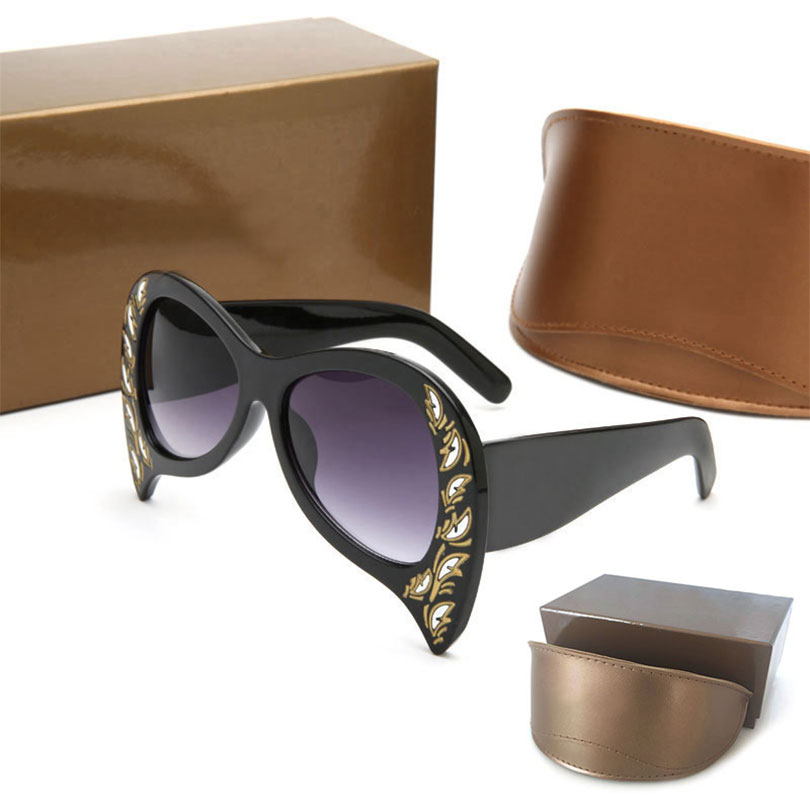 

High Quality Womans Sunglasses Luxury Mens Sun glasses UV Protection men Designer eyeglass Gradient Metal hinge Fashion women spectacles 00143 with Original boxs