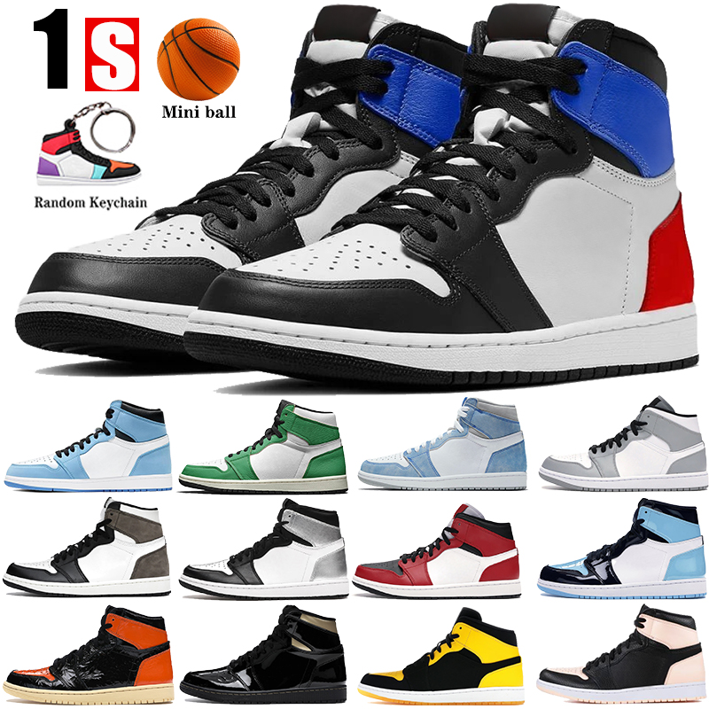 

High 1 1s mens basketball shoes Hyper Royal University Blue Top 3 2.0 dark mocha light smoke grey men women Sneakers, 19.pine green black