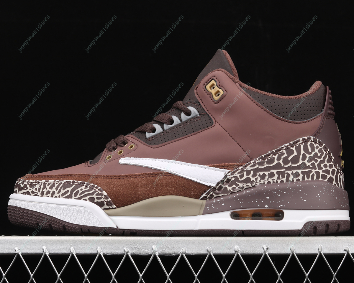

Jumpman 3 3s brown White Mens Womens Basketball Shoes Men fashion Sneakers