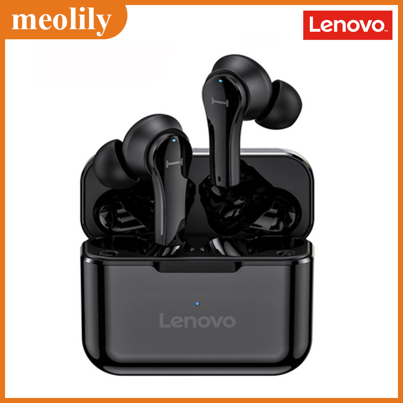 

Authentic Lenovo QT82 TWS Wireless Bluetooth Earphone Touch Control EarBuds Headphone Voice Calls Sport Headset Noise Cancelling with Mic, White