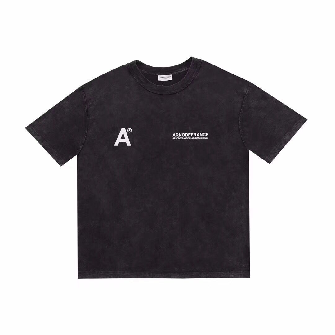 

summer mens designer t shirts women summer arnodefrance 20ss letters printed loose fashion brand high street short sleeve casual, White;black