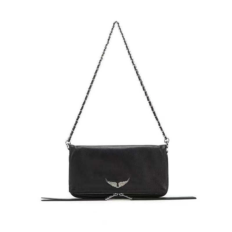 

Zv trend decorated wings ladies'handbag messenger ladies' shoulder bag feminine scalp bag crossbody women's chain bag female sac femme