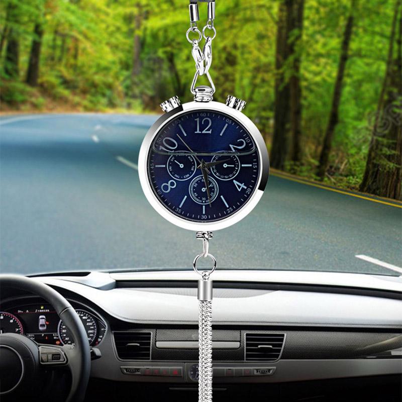 

Car Clock Interior Accessories Air Freshener Hanging Pendant Ornament Fragrance For Auto Rearview Mirror Decoration Perfume