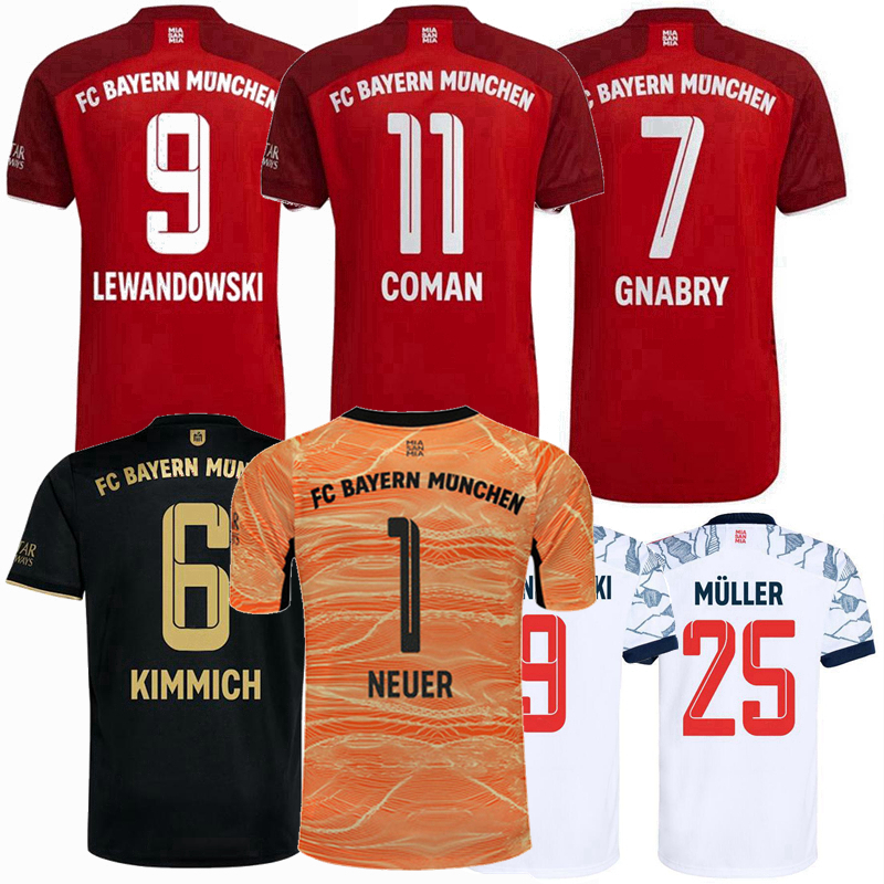 

2021 2022 BaYern SABITZER Soccer Jerseys Upamecano PAVARD COMAN Zirkzee HERNANDEZ Goretzka NEUER MULLER LEWANDOWSKI SANE Kimmich 21 22 football shirt -4XL, 3rd