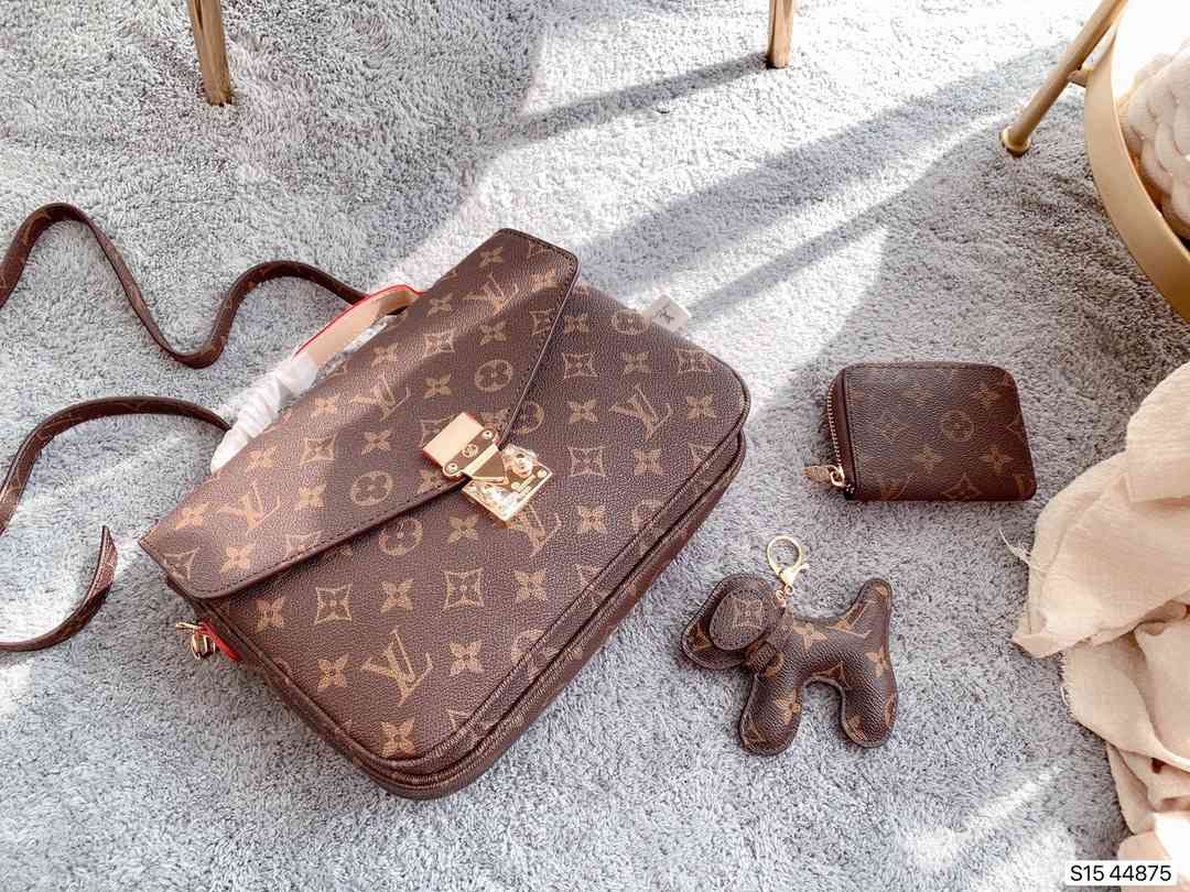 

LV LOUIS Fashion ONTHEGO VITTON Womens Designers Handbags Shoulder Bag Luxurys Purses Luxury Clutch Women Leather Tote Ladies Cross, Red;black