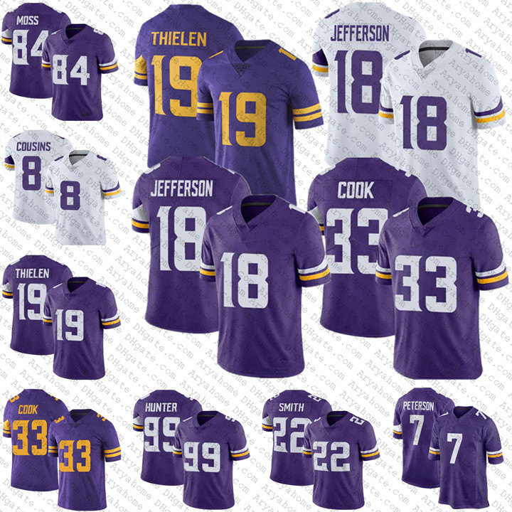 

19 Adam Thielen 18 Justin Jefferson 33 Dalvin Cook Football 22 Harrison Smith 84 Randy Moss MinnesotaVikings7 Patrick Peterson Kirk Cousins Hunter Jerseys, My store(aryahome)