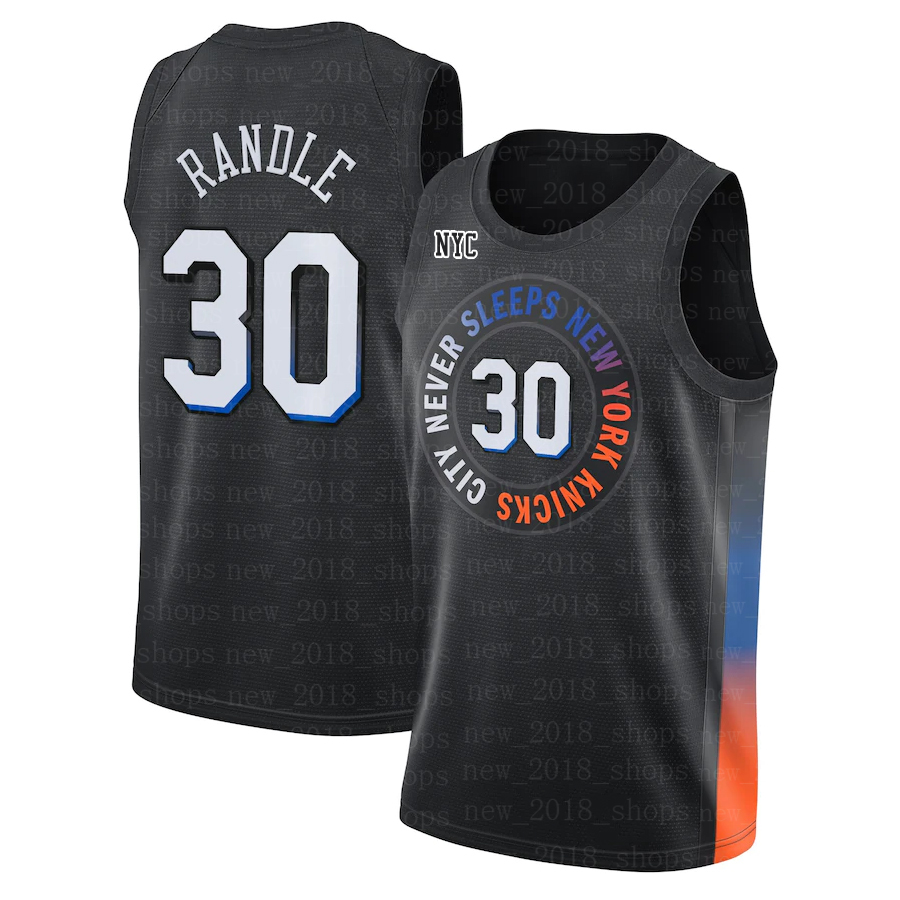 

Julius 30 Randle Jerseys New York Knicks Jersey Derrick 4 Rose RJ 9 Barrett Basketball Patrick 33 Ewing Kristaps 6 Porzingis Kevin 20 Knox, Black;red
