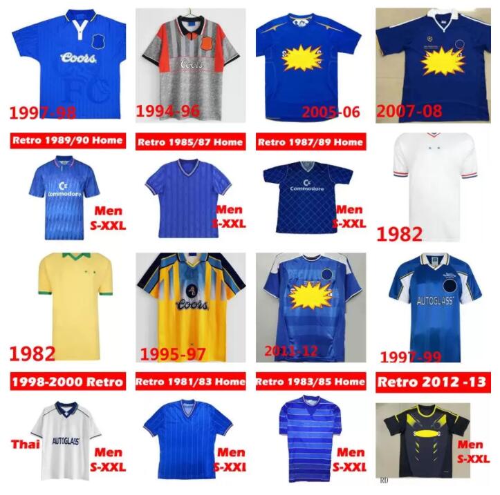 

11 12 Retro Soccer Jersey Lampard Torres Drogba 2011 Final 94 95 96 97 99 Football Shirts Camiseta Crespo Hughes 03 05 06 COLE ZOLA Vialli 0, 1983-85